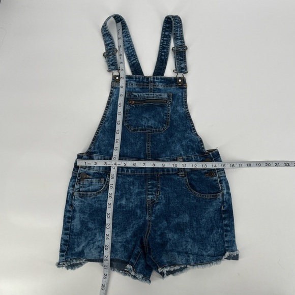 Jordache Cut Off Embellished Jean Shortalls Size 14/16 Girl’s - Picture 4 of 6